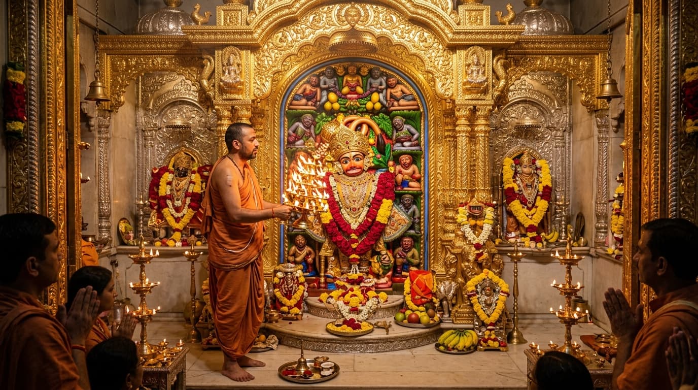 Shree Kashtabhanjan Dev - Divine Golden Sanctum